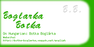 boglarka botka business card