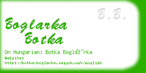 boglarka botka business card